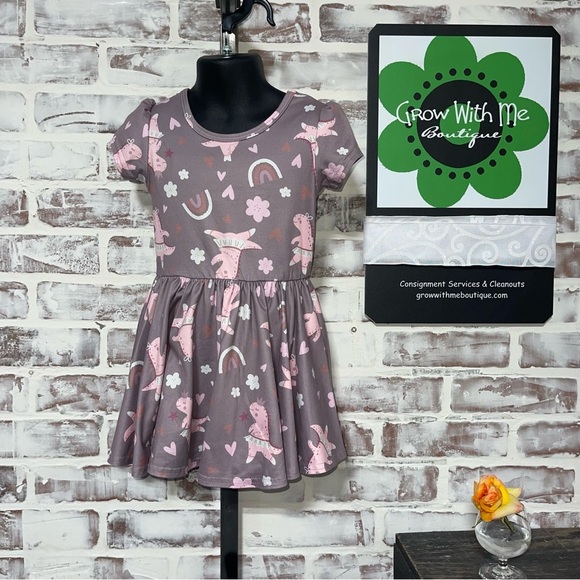 Dot Dot Smile Purple Pleated Fit and Flare Dress - Picture 1 of 5